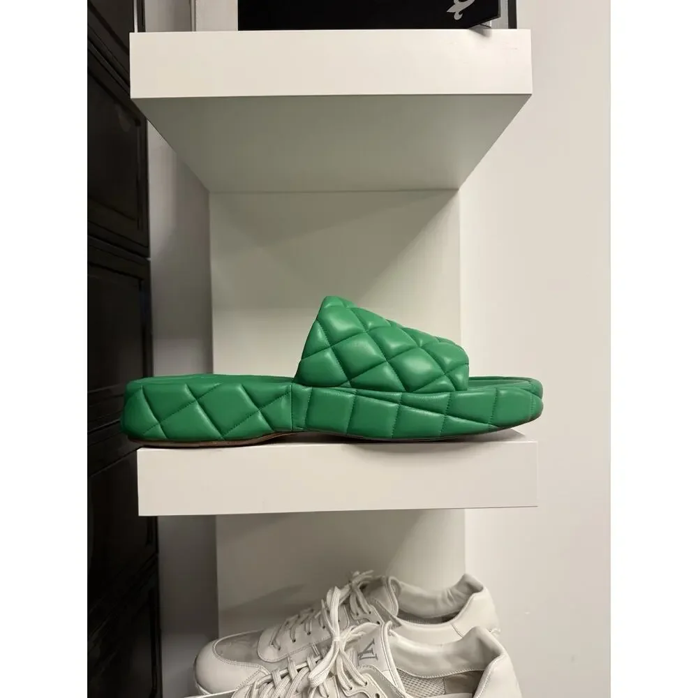 Bottega Veneta Padded Leather Sandals - Size 46 - Made in Italy - Picture 7 of 11